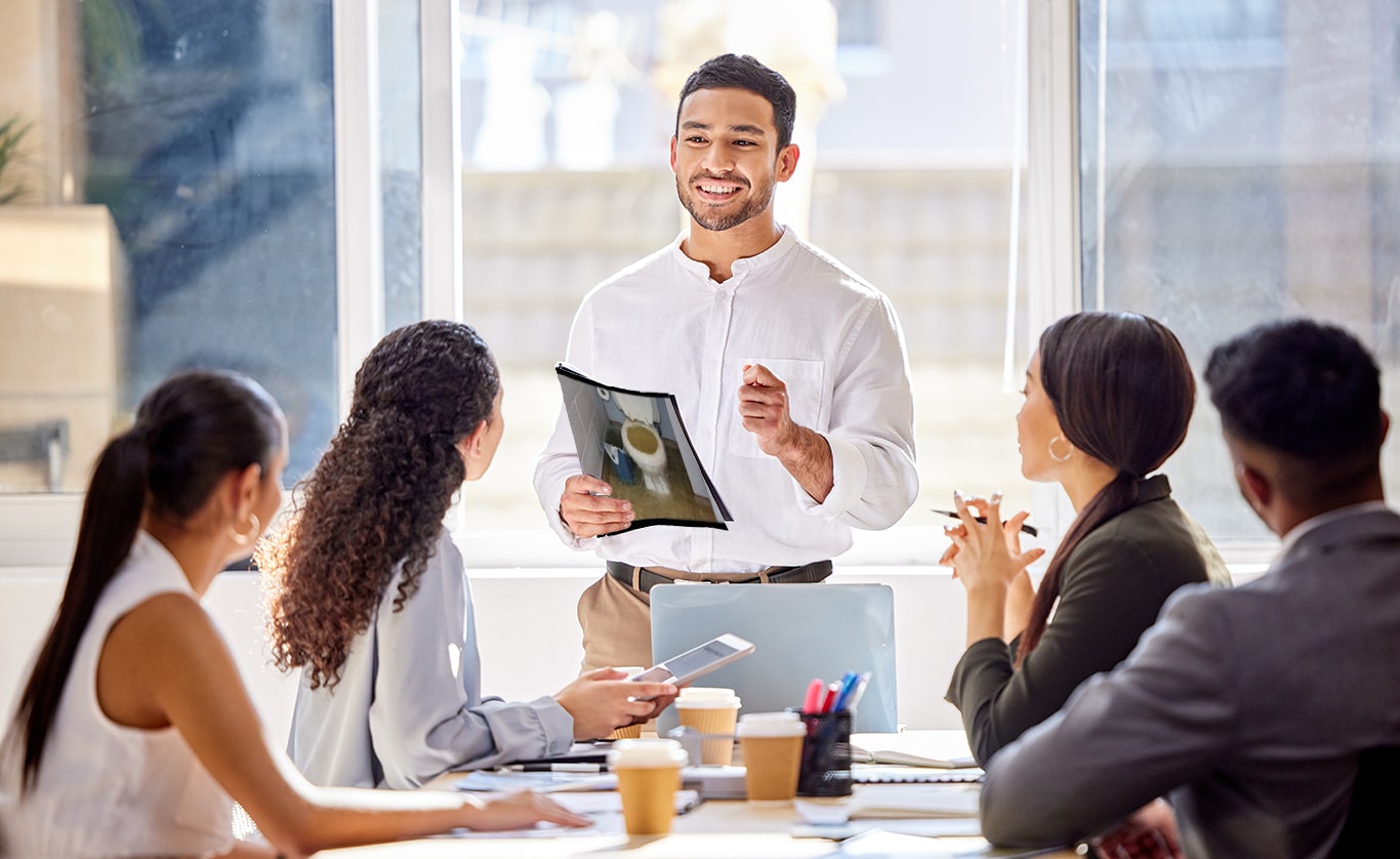 Board room meeting